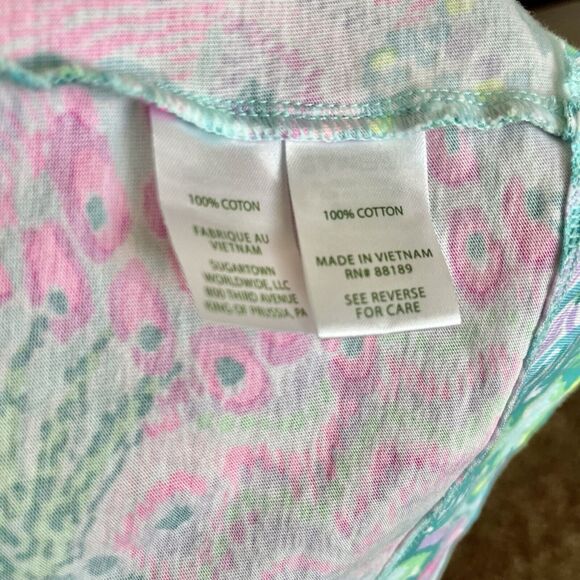 Lilly Pulitzer Haydn Short Sleeve Dress in Banana Split Size LARGE - Picture 7 of 7